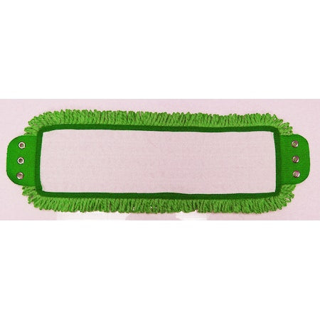 Mop Head With Tabs, Green, Microfiber, PK3