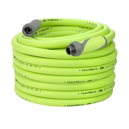 5/8 in ID x 100 ft L SwivelGrip Garden Hose, Green