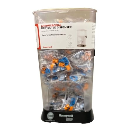 HL400 Earplug Dispenser, PVC Foam, Cylinder, 30 dB NRR, Corded, 400 Pairs Per Pkg