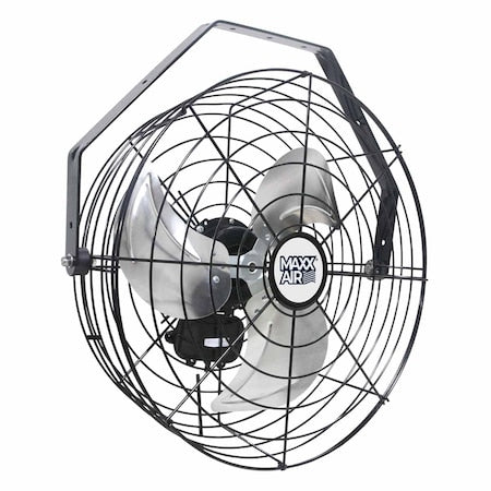 Fan, Wall, Ceiling Mount, 18 in Blade Dia, 120V, 1,350/1,400/1,450 cfm, Non-Oscillating