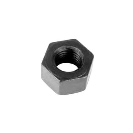 Heavy Hex Nut, 1"-8, Alloy Steel, Grade 2, Black Oxide, 63/64 in Ht, 5 PK