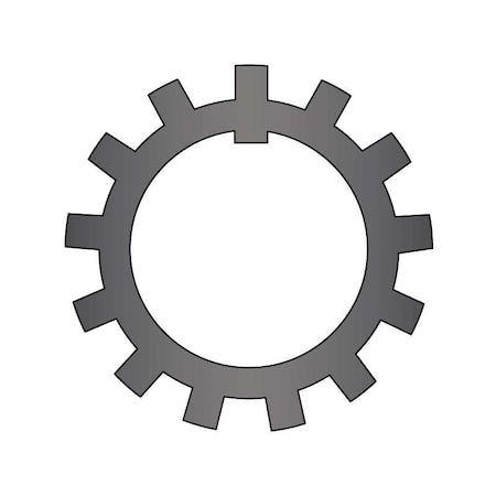 Tooth Lock Washer, Carbon Steel, Plain Finish