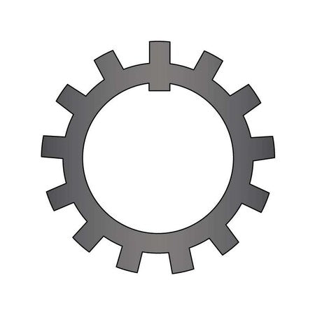 Tooth Lock Washer, Carbon Steel, Plain Finish