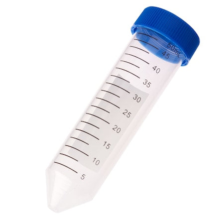 Centrifuge Tube, Blue Cap - Bag, Sterile, 50mL, PK500