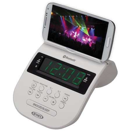 Bluetooth Clock Radio with Cellphone Holder