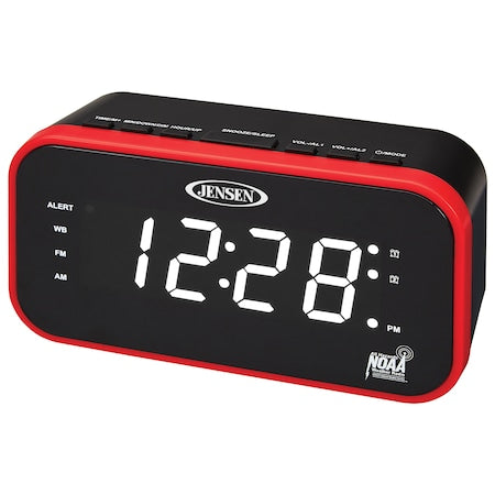 AM/FM Weather Band Clock Radio with Weather Alert