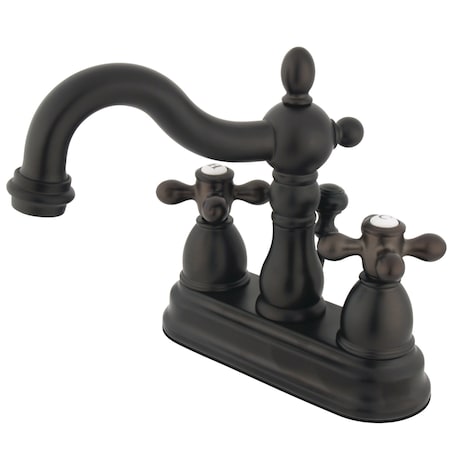 Dual Handle KB1605AX 4" Centerset Lavatory Faucet wi, 4" Mount, Oil Rubbed Bronze 3 Hole