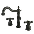 Dual Handle KB1975AX 8" Widespread Lavatory Faucet w, 8" to 16" Mount, Oil Rubbed Bronze 3 Hole