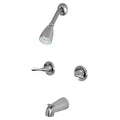 Tub and Shower Faucet, Brushed Nickel, Wall Mount