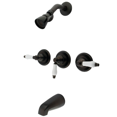 Tub and Shower Faucet, Oil Rubbed Bronze, Wall Mount