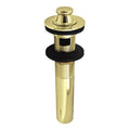Brass, Bathroom Sink Drain, Lift and Turn Sink Drain with Overflow