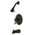 Tub and Shower Faucet, Standard, 3, Wall Mount, Oil Rubbed Bronze