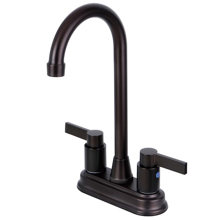 KB8495NDL 4" Centerset Bar Faucet, Manual, 4" Mount, 2 Hole