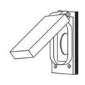 Box Cover, Single Gang Gang, Aluminum, Round Receptacle Cover Type