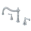 Roman Tub Faucet, Polished Chrome, Deck Mount