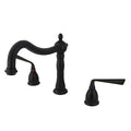 Roman Tub Faucet, Oil Rubbed Bronze, Deck Mount