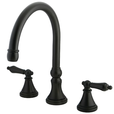 Roman Tub Faucet, Oil Rubbed Bronze, Deck Mount