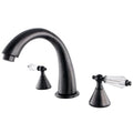 Roman Tub Faucet, Oil Rubbed Bronze, Deck Mount