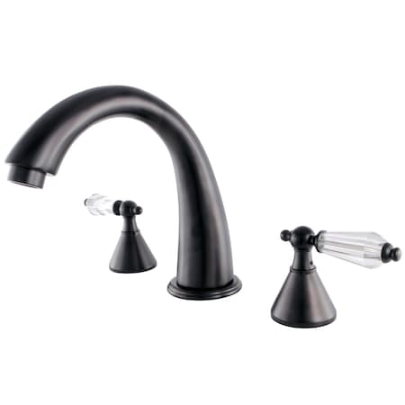 Roman Tub Faucet, Oil Rubbed Bronze, Deck Mount