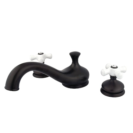 Roman Tub Faucet, Oil Rubbed Bronze, Deck Mount