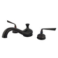 Roman Tub Faucet, Oil Rubbed Bronze, Deck Mount
