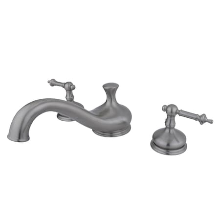 Roman Tub Faucet, Brushed Nickel, Deck Mount