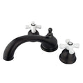Roman Tub Faucet, Oil Rubbed Bronze, Deck Mount