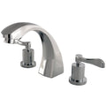 Roman Tub Faucet, Polished Chrome, Deck Mount