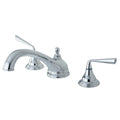 Roman Tub Faucet, Polished Chrome, Deck Mount