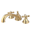 Roman Tub Faucet, Standard, 8" to 36", 3, Deck Mount, Polished Brass
