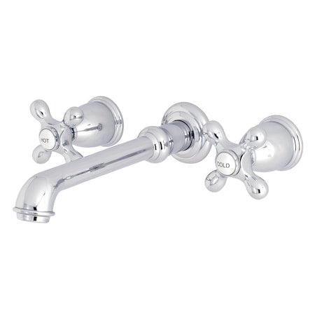 Roman Tub Faucet, Polished Chrome, Wall Mount