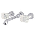 Roman Tub Faucet, Polished Chrome, Wall Mount