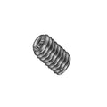 No 10-32 X 1/4 Knurled Cup Point Hex Socket Set Screw Alloy Black Oxide, PK2500