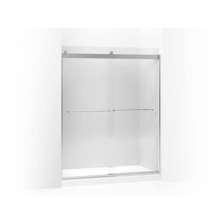 Levity(R) Sliding Shower Door, 74"" H X 56-5/8 - 59-5/8"" W, With 1/4"" Crystal Clear Glass And Towel Bars