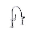 0 in Mount, 1 Hole Artifacts 2-Hole Kitchen Sink Faucet
