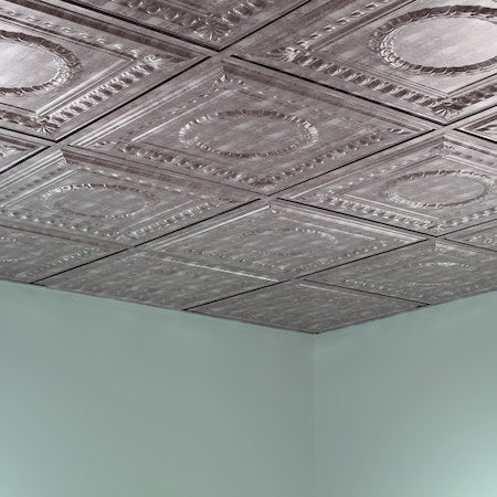 Rosette 2Ftx2Ft Lay In Ceiling Tile,PK 5, 5 PK