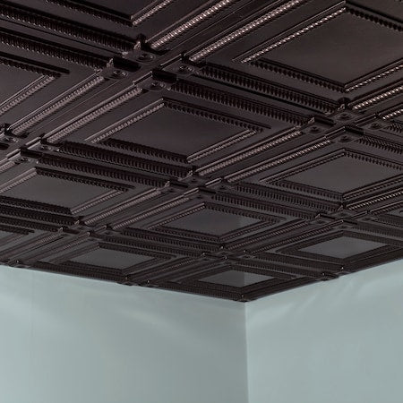 Coffer 2Ftx2Ft Lay In Ceiling Tile ,PK 5, 5 PK