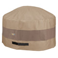 Elegant Swiss Coffee Patio Round Fire Pit Cover, 34" Dia x 24"H