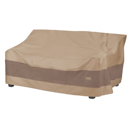 Elegant Swiss Coffee Patio Sofa/Loveseat Cover, 87"x37"x35"