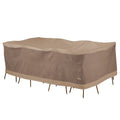 Elegant Swiss Coffee Patio Rectangle Table Set Cover, 127"x84"x32"