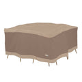 Elegant Swiss Coffee Patio Square Table Set Cover, 76"L x 76"W x 32"H