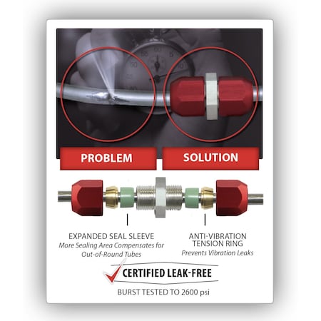 Lne Splice Strght Repair Kit,16mm OD Lne