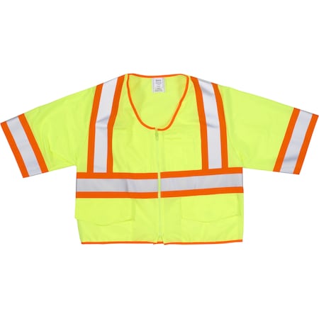 Hi-Vis Safety Vest XL Class 3 2 PK