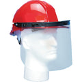 Hard Hat Plastic Face Shield, PK5, For Use With Eye and Face Protection CLEAR, 5 PK