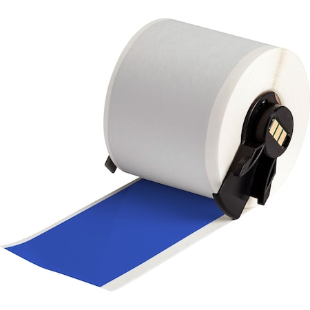 Continuous Label Stock, Blue, Gloss, 2 in W