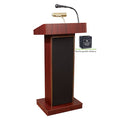 Orator Lectern and Rechargeable Battery, Mahogany