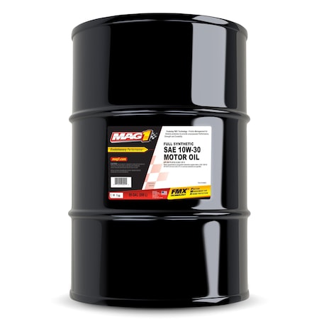 Engine Oil, 10W-30, Synthetic, 55 Gal. Drum