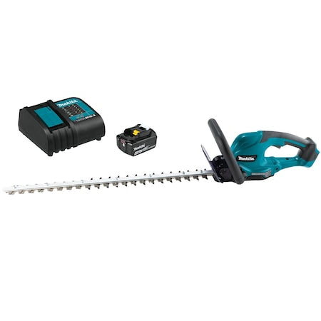 Cordless Battery-Powered Hedge Trimmer Kit, Double-Sided 24 in L Blade