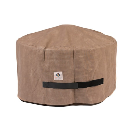 Elite Cappuccino Patio Round Fire Pit Cover, 50" Dia x 24"H