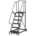 Safety Rolling Ladder,Steel,60 in.H